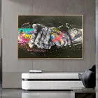 Поп-стрит граффити Художественная Картина на холсте влюбленные руки настенные художественные плакаты принты настенные картины для гостиной домашний декор