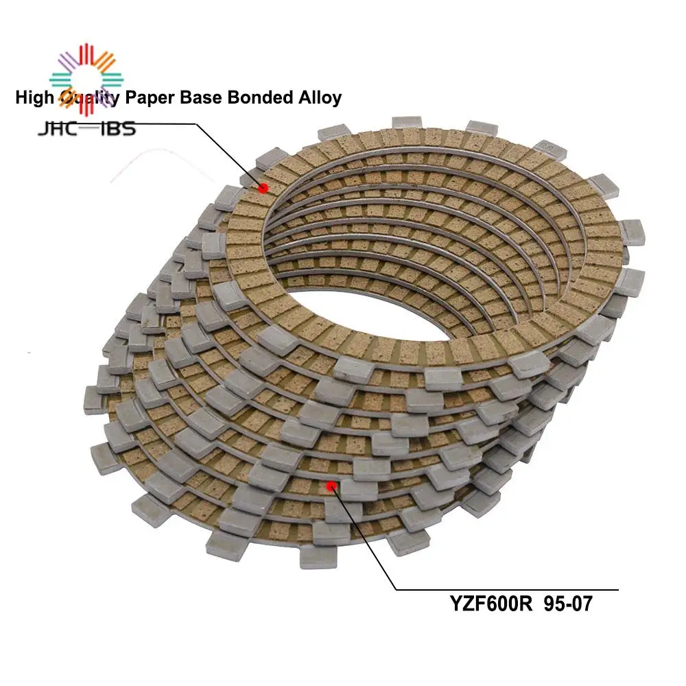 

Диск сцепления двигателя мотоцикла, комплект фрикционных дисков для Yamaha YZF600R YZF 600R 600 R 1995-2003 2004 2005 2006 2007, аксессуары