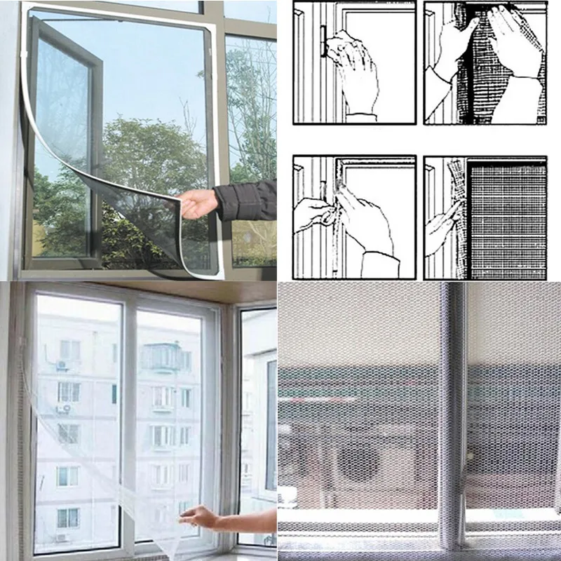 Москитная сетка на окно для защиты от насекомых|Занавески| |