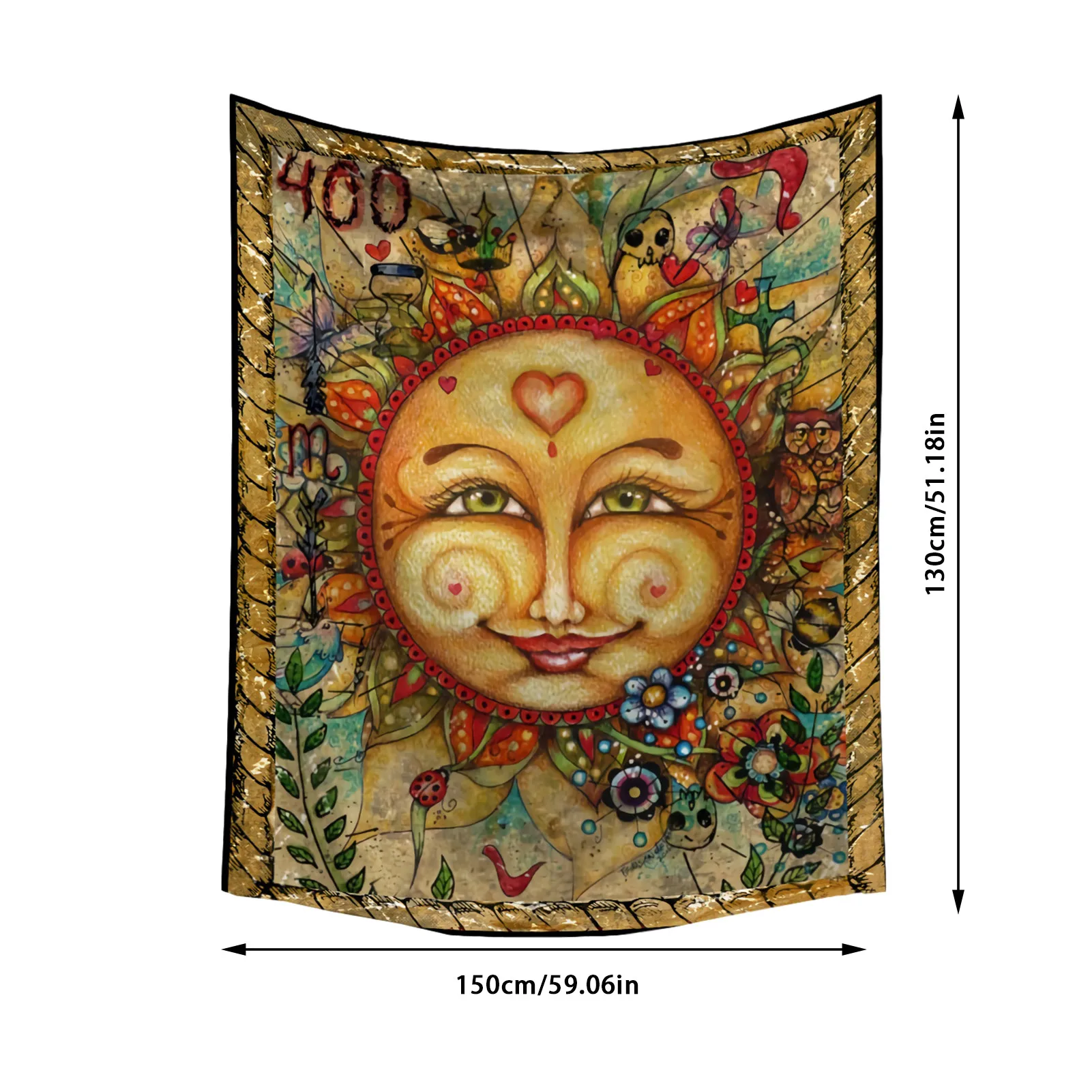 

Tarot Card Tablecloth Tarot Card Game Cloth Background Wall Decoration Cloth Tapestry Home Decoration Tarot Card Tapestry