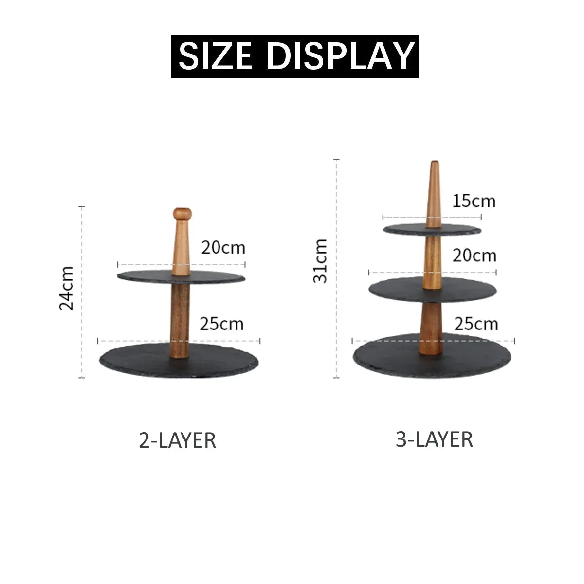 

Wooden Rock Tray Sushi Sashimi Dessert Cake Dinner Cupcake Display Holder Stand Cake Trays Rack Home Kitchen Cake Sushi Tools