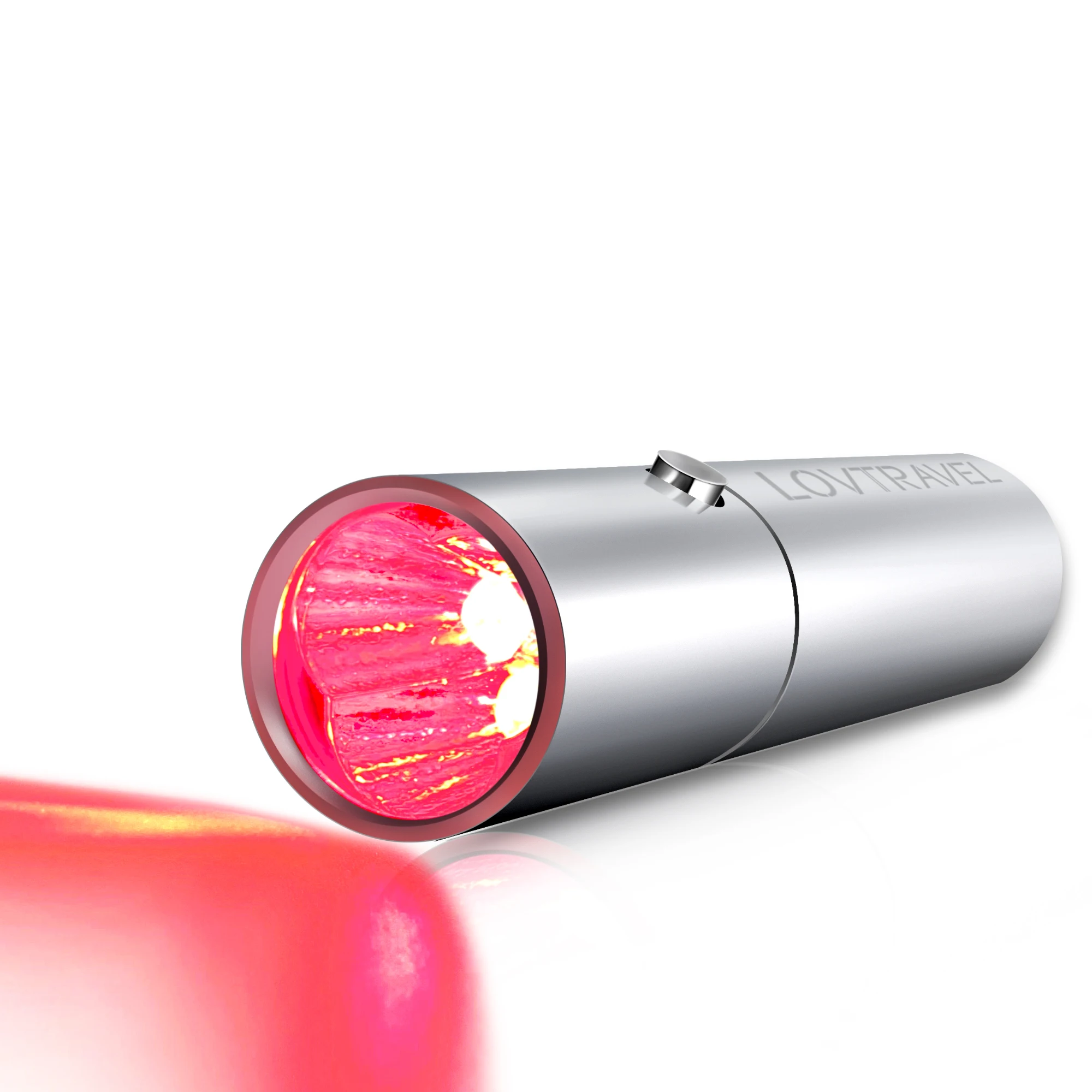 LOVTRAVEL 630nm 660nm and 850nm LED Red Light Therapy Near Infrared Light Therapy Devices Pen for Pain Relief - with Storage bag