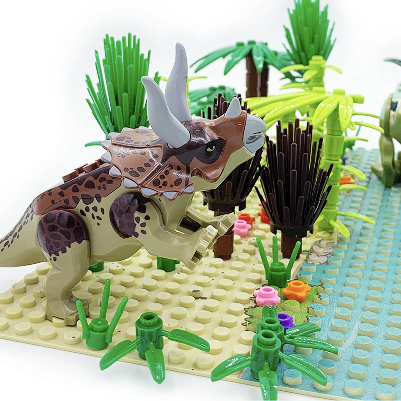 С динозавром Мир Юрского периода мир 2 дерево лес экшн-фигурки животных