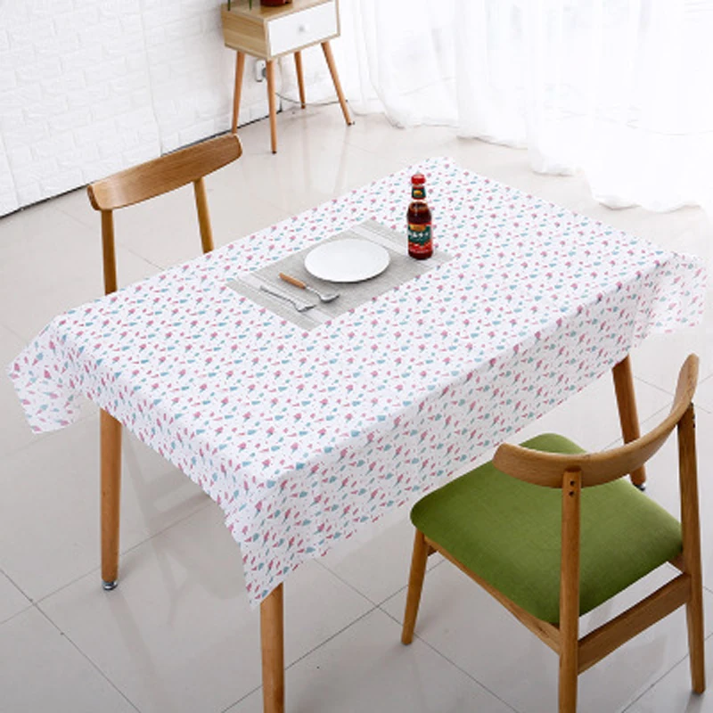Новый Ins скатерть Водонепроницаемая маслостойкая Моющаяся Ткань художественный