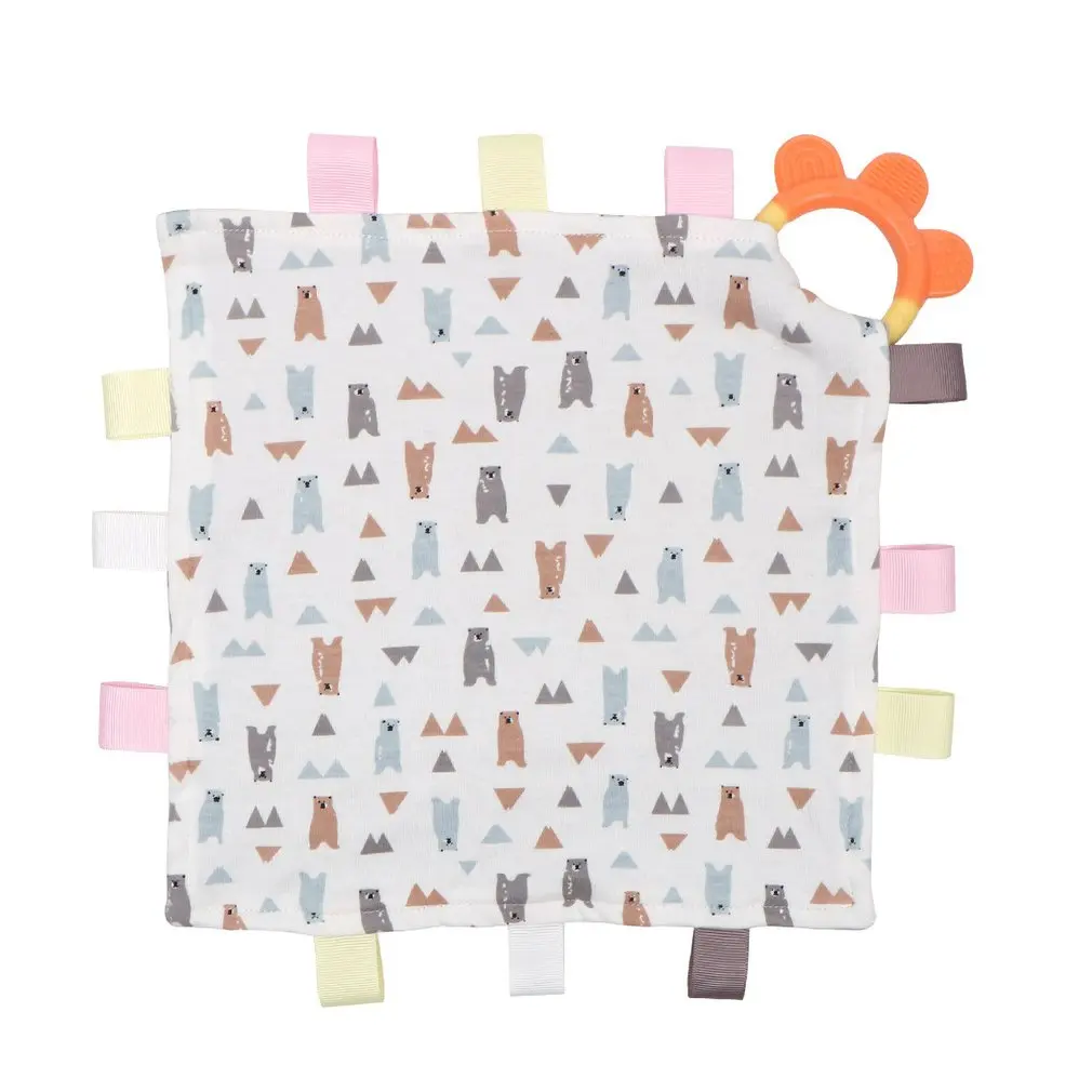 

Newborn Appease Towel Baby Soothing Comforter Blanket with Soft Teether Toy for baby nursing, multi-functional. Popular