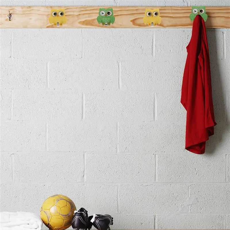 

2Pcs Multi-functional Home Adhesive Hook Stainless Steel Owl Shape Hanging Hooks