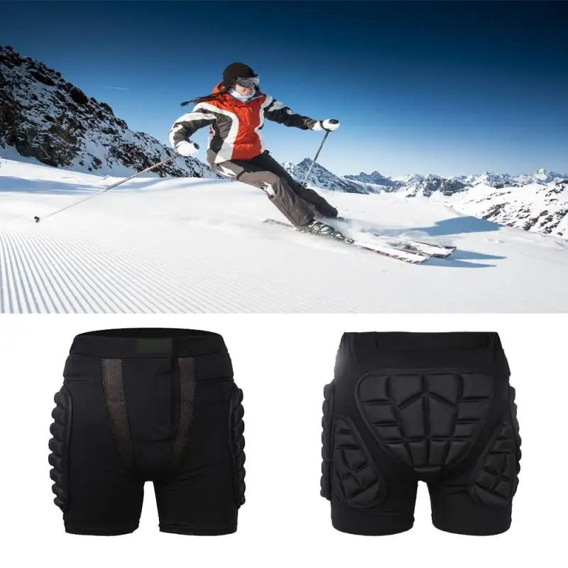 

New Black Motorcycle Pants Outdoor Sports Skiing Shorts Hip Pad Protector Armor Ski Snowboard Skate Pants Motor Shorts