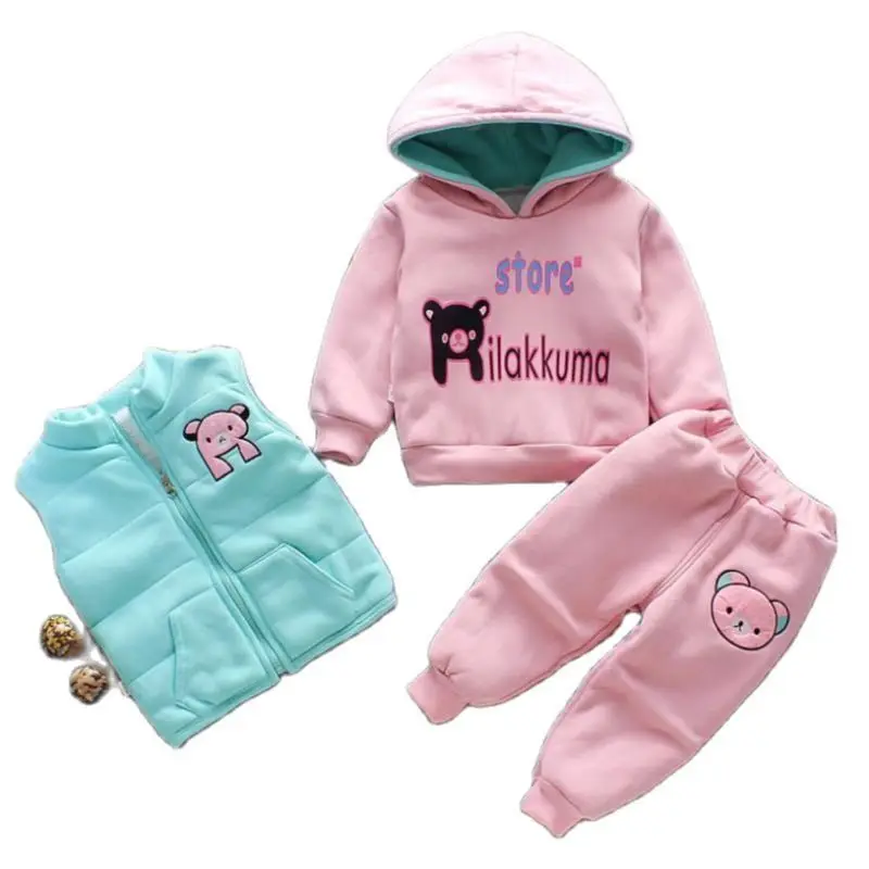 Осень зима 2019 теплый детский Рождественский костюм с рисунком + толстовка штаны