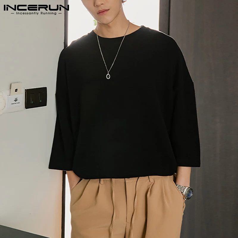 

Мужская футболка с коротким рукавом и круглым вырезом, свободного покроя