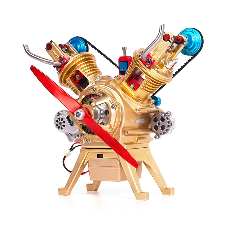 Модель двигателя с двойным цилиндром Mini V2 может запускать игрушку без мешания