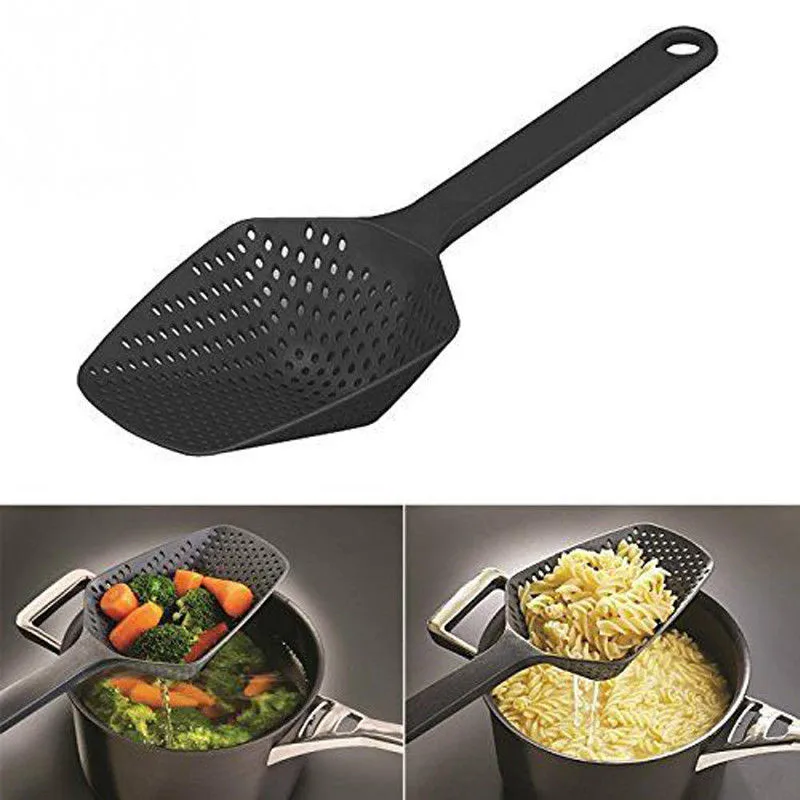 

Creative Colander Filter Nylon Spoon Colander Pasta Heat-Resistant Filter Kitchen Food Gadget Accessory Assistant