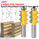 2 шт. Тройная бусина и тройная канавка большие формовочные фрезы линейный нож деревообрабатывающий резак-хвостовик 6 мм6,35 мм8 мм12 мм12,7 мм