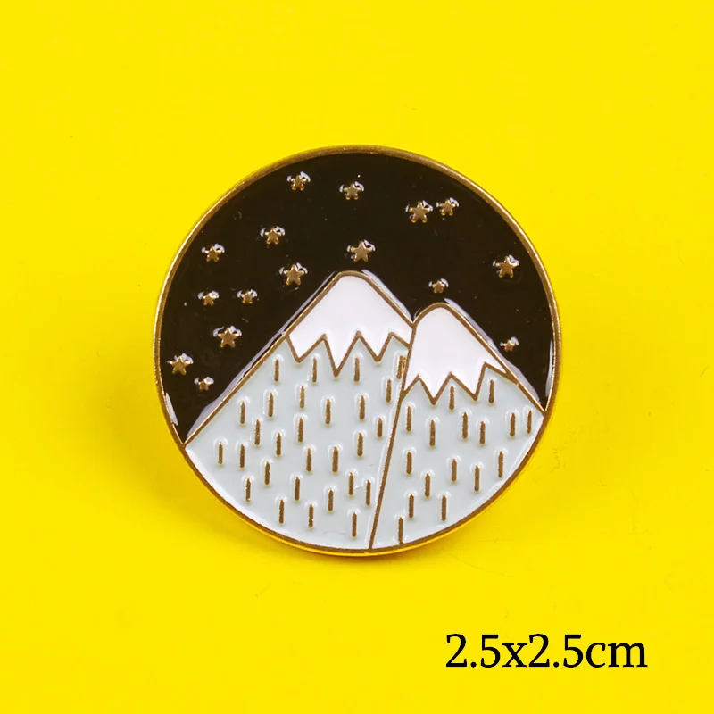 

Outdoors Adventure Pins Wild Hiking Travel Brooches Mountain Camping River Explore Nature Badges On Backpack Accessories