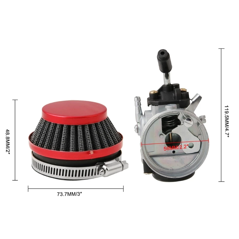 

Racing Carburetor 2 Stroke 49cc 66cc With Air Filter For 2 Stroke Engine Motor