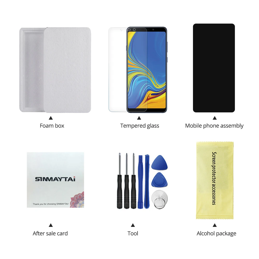 6,7 ''AMOLED для samsung Galaxy A90 ЖК-дисплей A905 A905F SM-A905 Дисплей кодирующий преобразователь сенсорного экрана в сборе A90 для samsung A90 ЖК-дисплей
