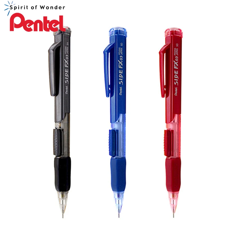 

1 шт. Pentel PD255 автоматического карандаша 0,5 мм-подвижным боковая прижимная карандашный ластик головка выдвижной классические студенческие дл...