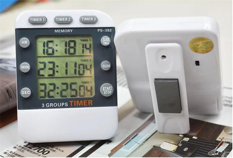 Цифровой таймер обратного отсчета с ЖК-дисплеем для кухни спортивные