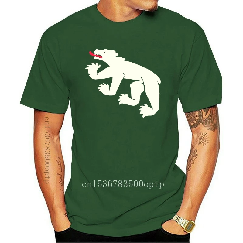 

New Bear of Bern Coat of Arms Mens Organic Cotton T-Shirt 100% cotton t shirt men women tee