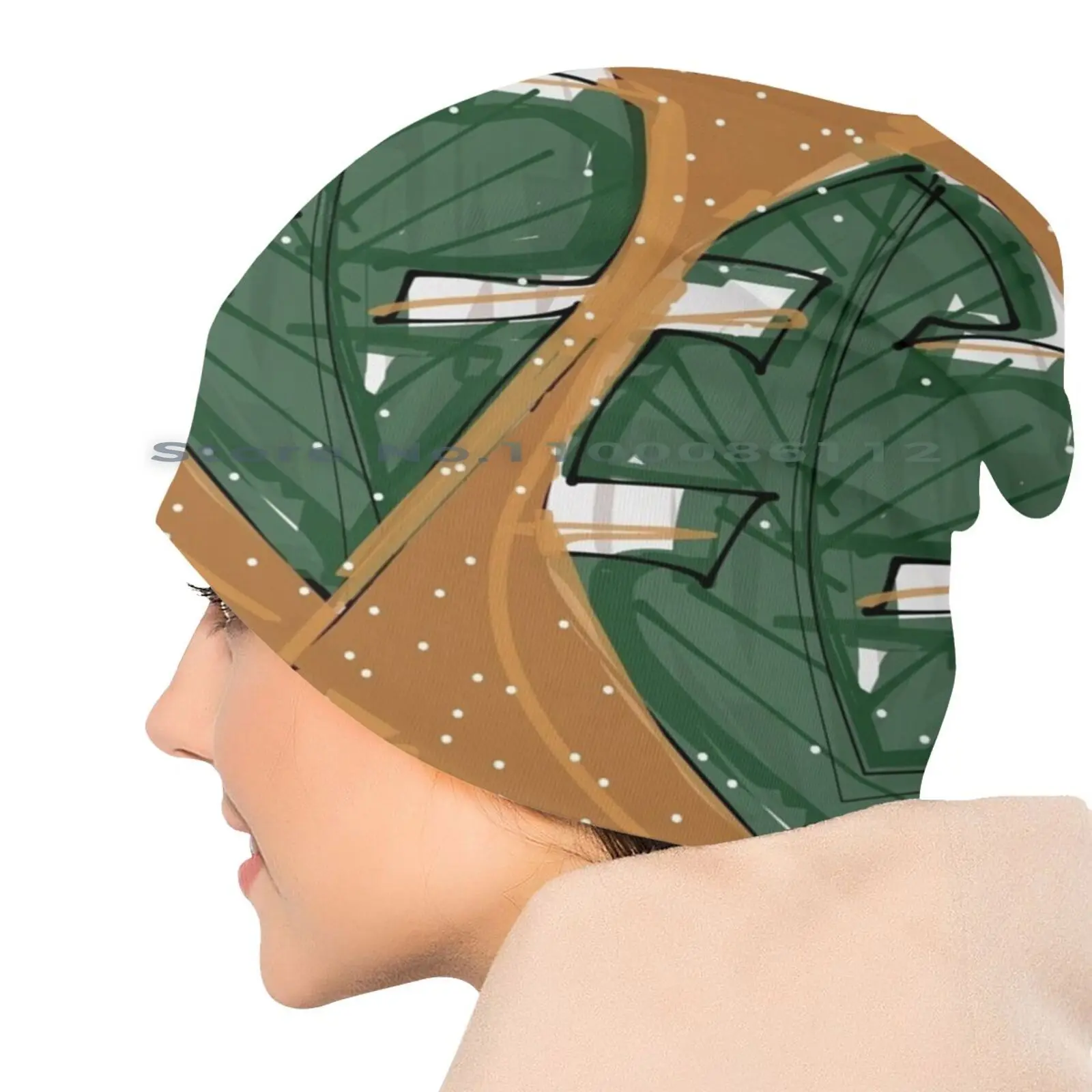 Панама с зелеными листьями складная уличная шляпа от солнца