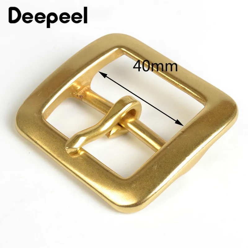 Deepeel 1 шт. 40 мм Для мужчин Ремни пряжки оснастки твердая латунь металлическая