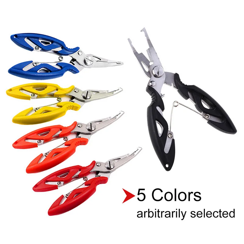 

Stainless Steel Fishing Plier Scissors Braid Line Lure Cutter Bait Remover Hook Tackle Tool Cutting Fish Tongs Kits Accessories