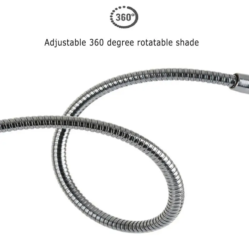 Настольная лампа Flexo светодиодная с длинным креплением на ногу и USB зарядкой