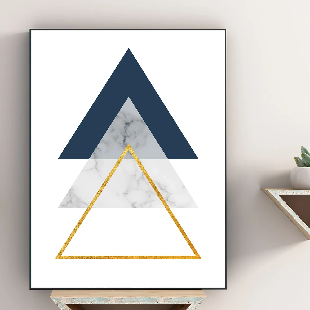

Marble Texture Geometric Poster Abstract Shape Modern Art Canvas Print Nodic Fashion Landscape for Living Room Decoration Pictur