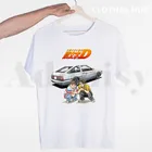 Футболка Initial D Drift с японским аниме AE86, мужская летняя модная футболка с коротким рукавом, Повседневная футболка, модная футболка с круглым вырезом, топы