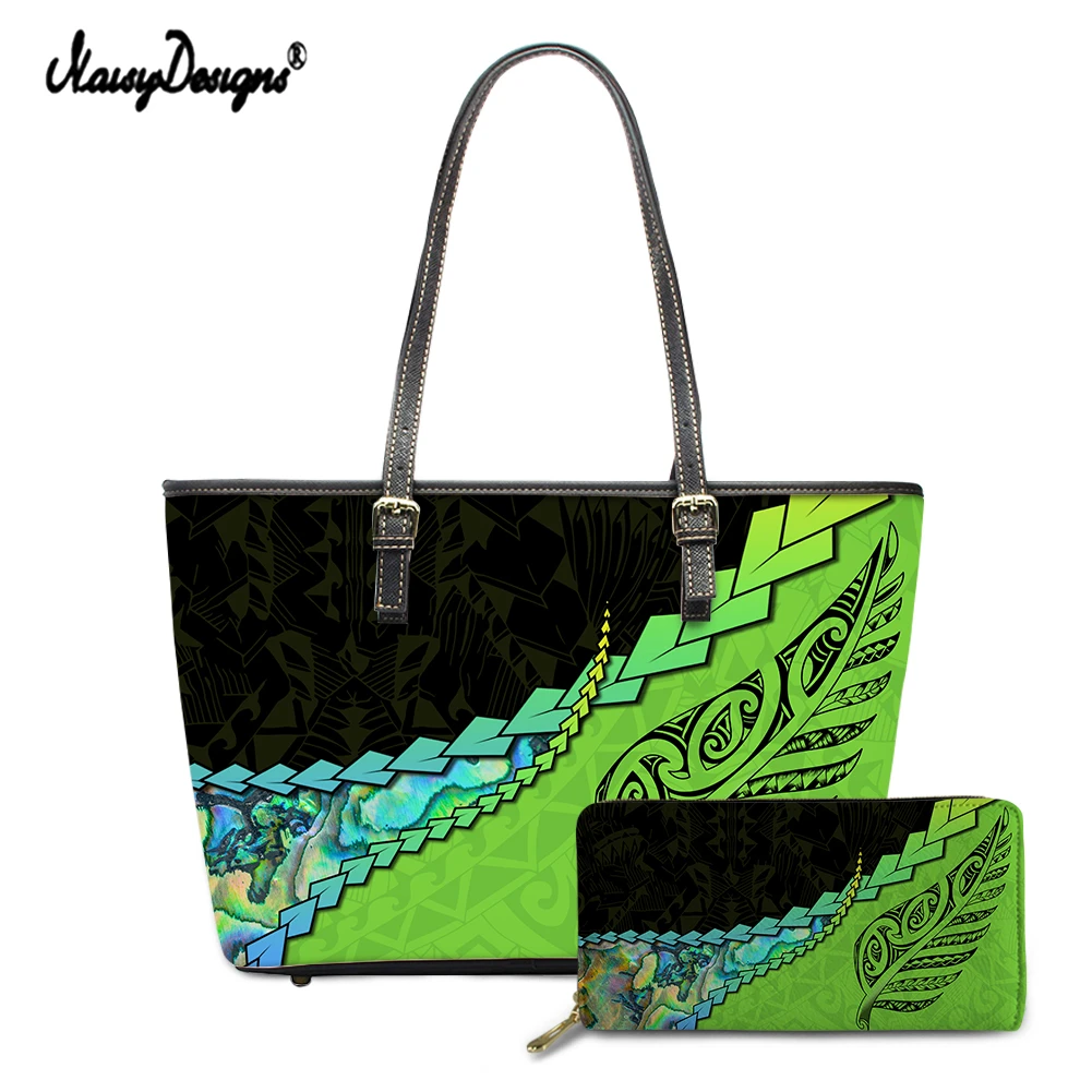 

Женская сумка с тропическими листьями и Полинезийским принтом, 2021, 2 шт./компл.