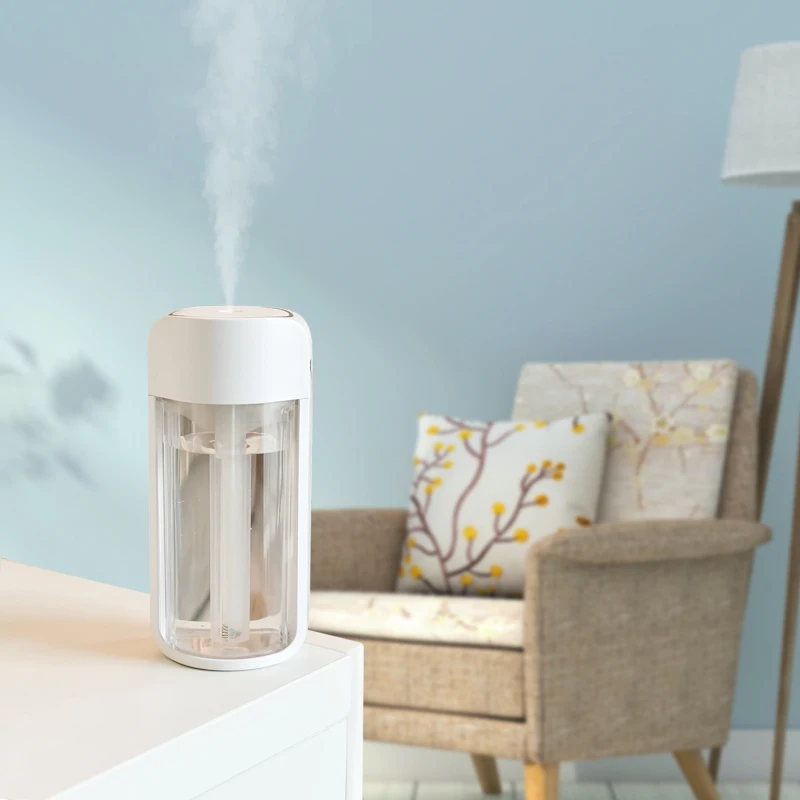 260 мл Прозрачный флакон ультразвуковой увлажнитель воздуха романтический