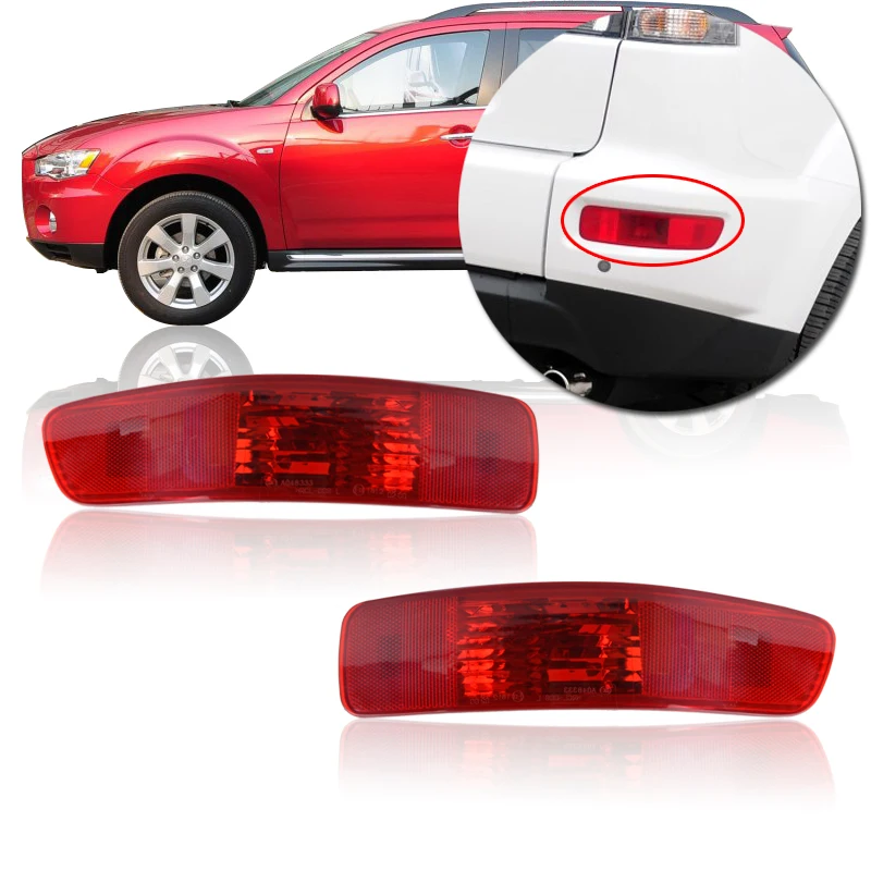 1 пара стоп-светильник заднего бампера CAPQX без лампы для Mitsubishi Outlander EX CITROEN C-Crosser SUV