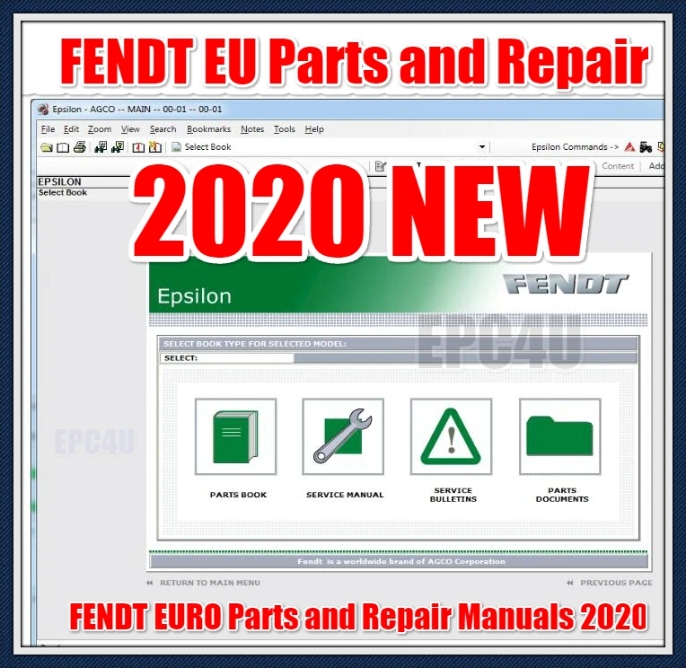 Книга и инструкции по ремонту запчастей для ЕВРО от FENDT новая версия 2020 года|multi ecu