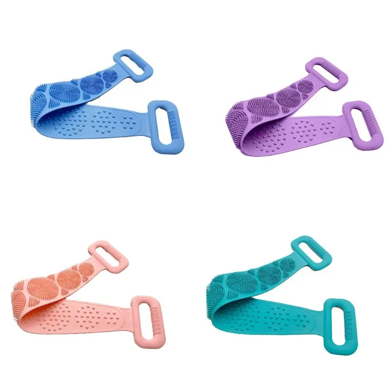 

Силиконовая щетка для ванны, отшелушивающая длинная силиконовая щетка для тела, легкая в использовании