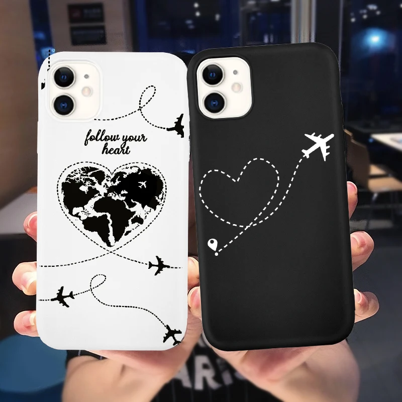 Мягкие чехлы с картой мира для iPhone12 11 Pro Max силиконовый чехол iPhone 6 6s 7 8 Plus XR XS