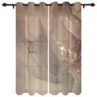 Мрамор текстура золото Фольга большой шторы в простом стиле для гостиной обеденный современный простые шторы готовой шторы в простом стиле для Обеденная Спальня