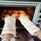 Микроволновые перчатки с мультяшными котами и лапами, варежки для духовки, изоляционные перчатки для духовки, термостойкие Нескользящие приспособления для выпечки