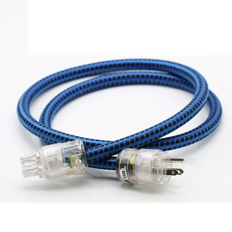 

hifi US power plug IEC connector AC power cord Hifi audio OFC copper cable 14mm 8AG bulk power cable