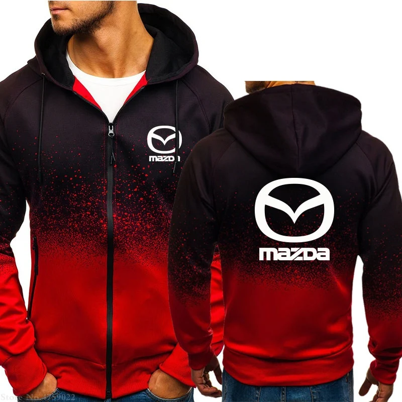 

Fashion men's hooded top Mazda sportswear men's street jacket