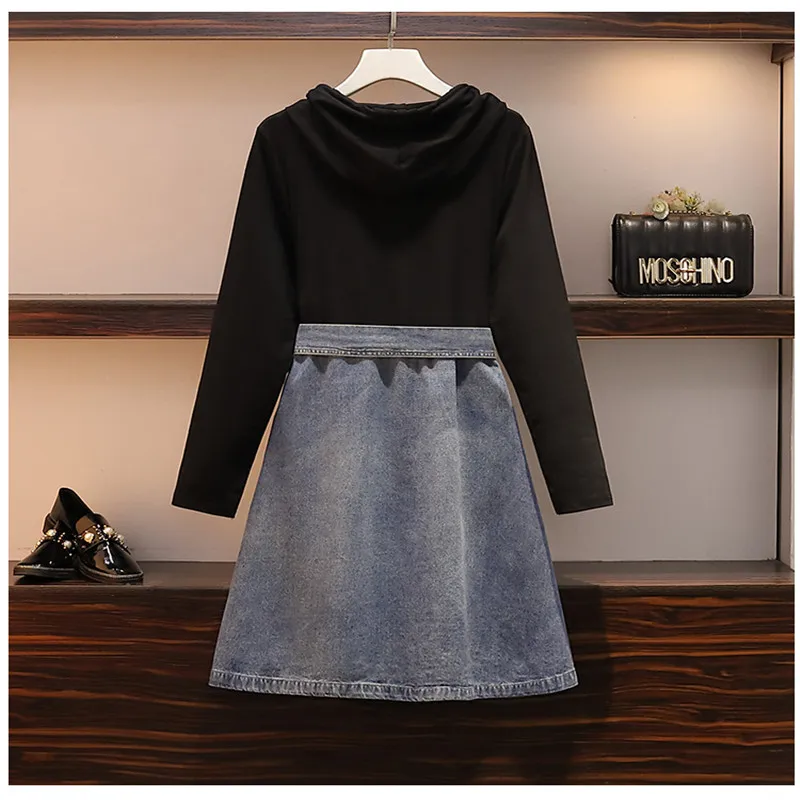 Мода 2019 Новое Женское весенне осеннее платье большого размера Женская мода