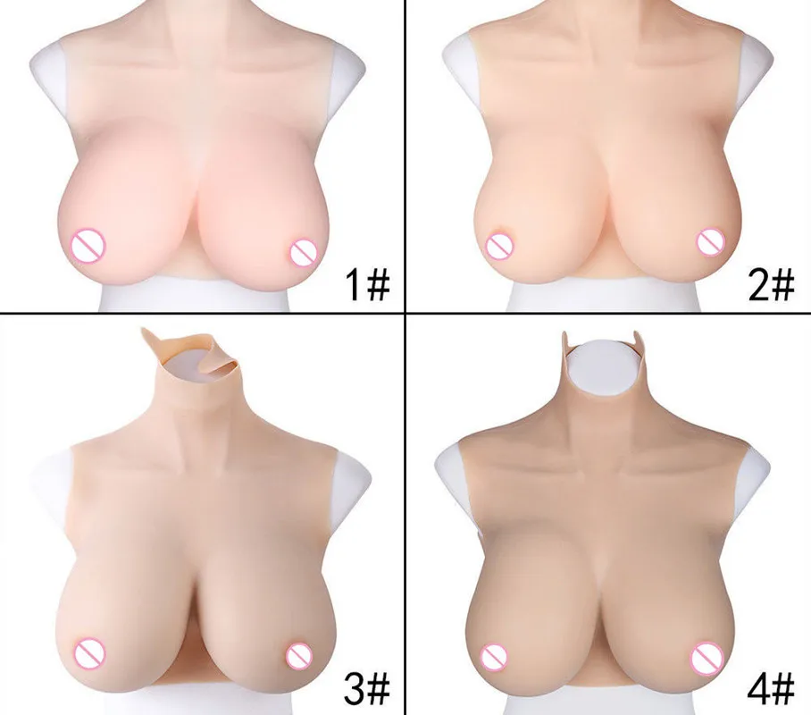 

Half-body Silicone Boobs Suit Big Fake Breast Forms Transvestite CD Drag Queen HH Cup Mastectomy Bra Crossdresser Transgender