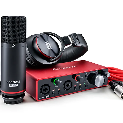 

Focusrite Scarlett 2i2 studio kit 3rd Gen professional sound card audio interface for studio recording