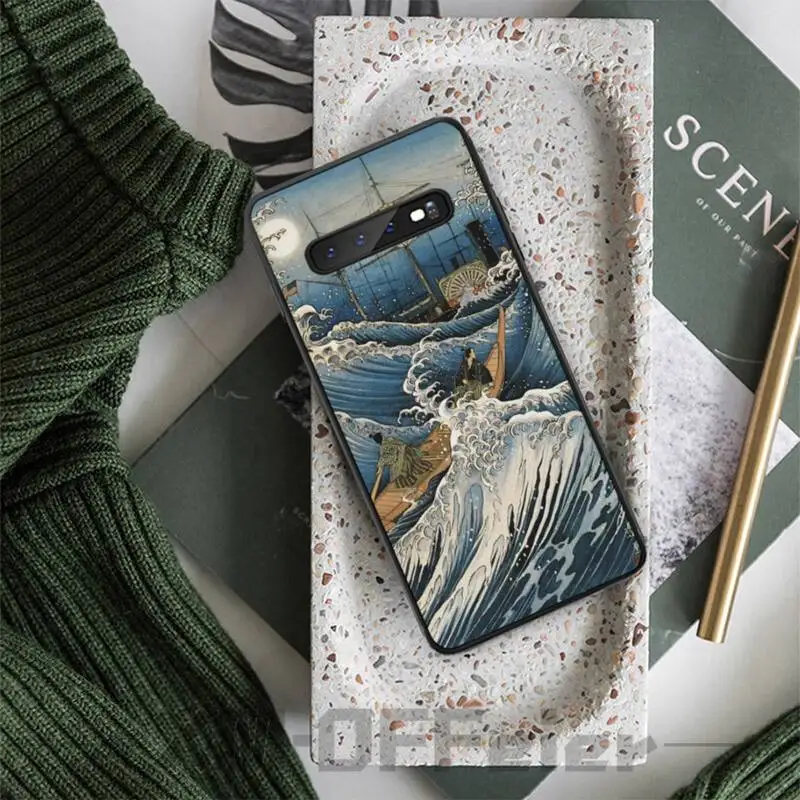 The Great Wave off Kanagawa Мягкий силиконовый чехол для телефона Samsung S5 6 7 8 9 10 S8 S9 S10 plus S10E lite