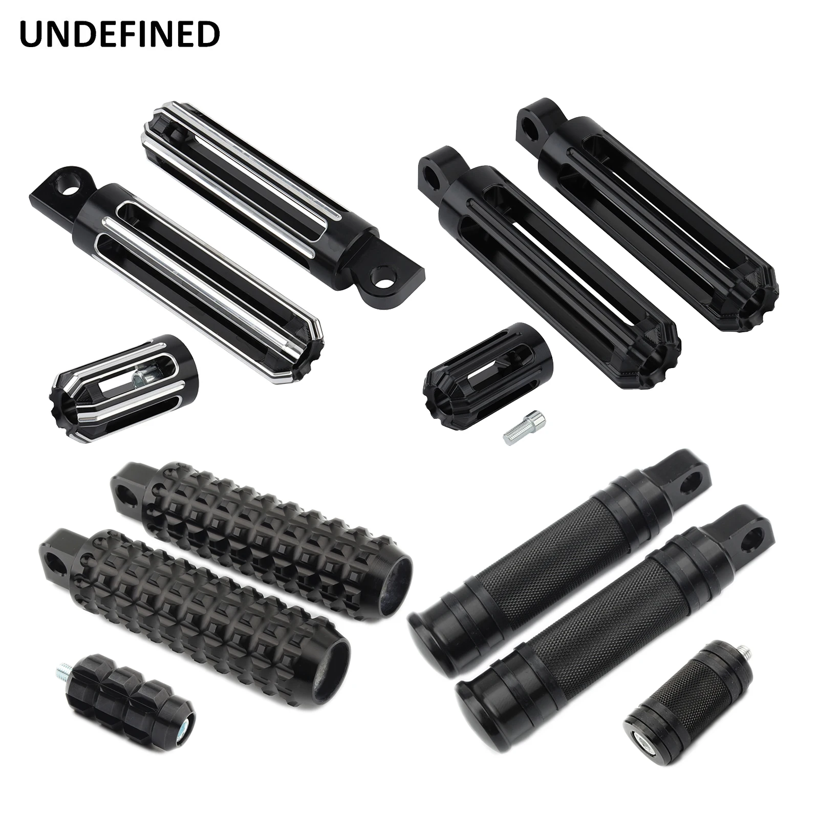 

Black Motorcycle Foot Pegs Footrest CNC Shifter Pegs Nail for Harley Sportster 883 1200 Dyna Fatboy Softail Touring Road King