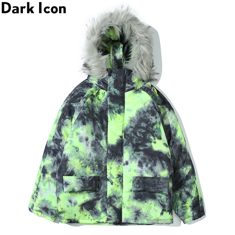 Темная икона съемная меховая шапка мужские пальто 2019 зимние толстые теплые парки