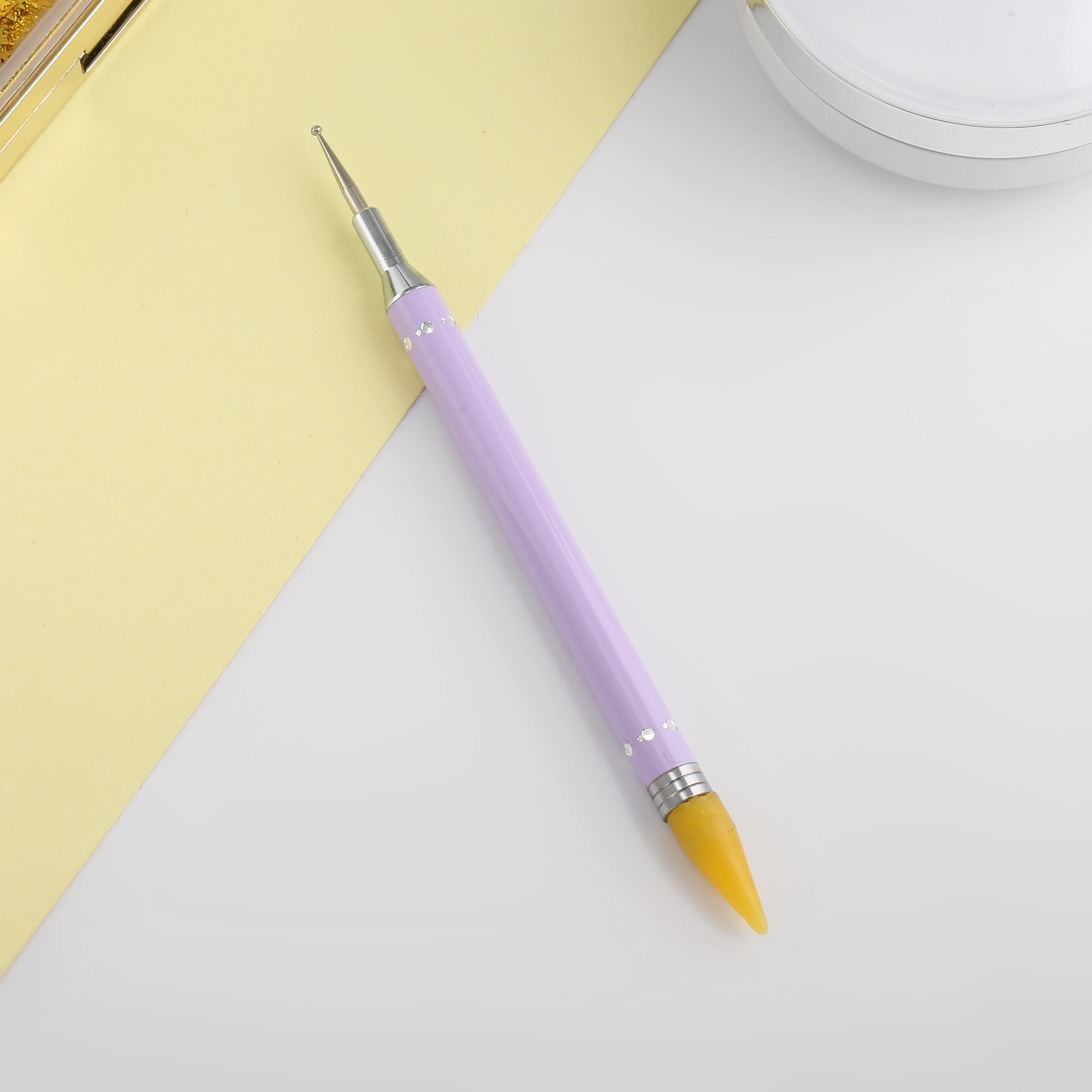 Diamond Embroidery Double Head Point Drill Pen Dot Painting Nail Art Rhinestone Picker Wax Pencil Crystal Handle Tool | Красота и