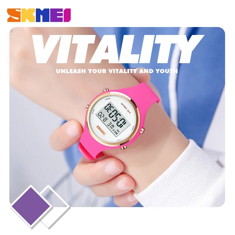 

Sports Watches Women Countdown LED Watch Female Clock Alarm Chrono Digital Wristwatches 50M Waterproof reloj mujer SKMEI 1720
