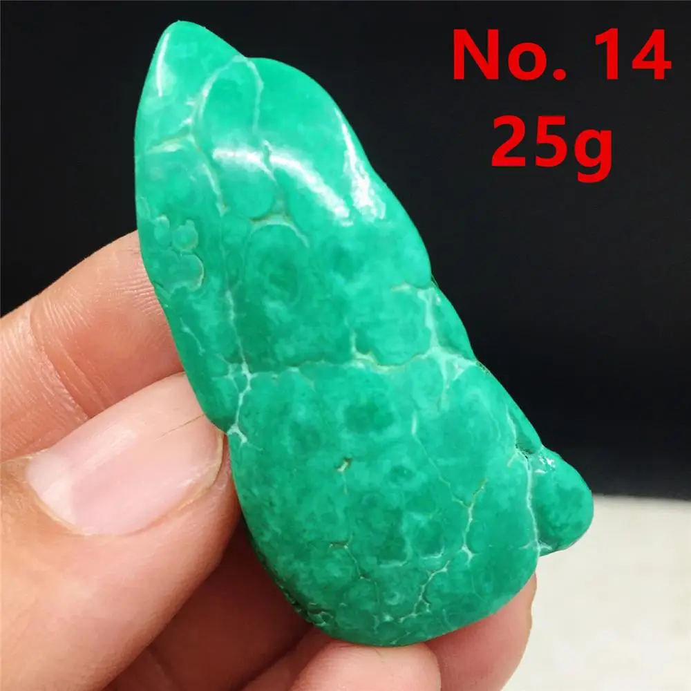 No. 14 1 шт. натуральный Малахит Натуральный Необработанный камень с формой полировки процесс Украшенные чакры, Исцеление Рейки - Цвет: No. 14