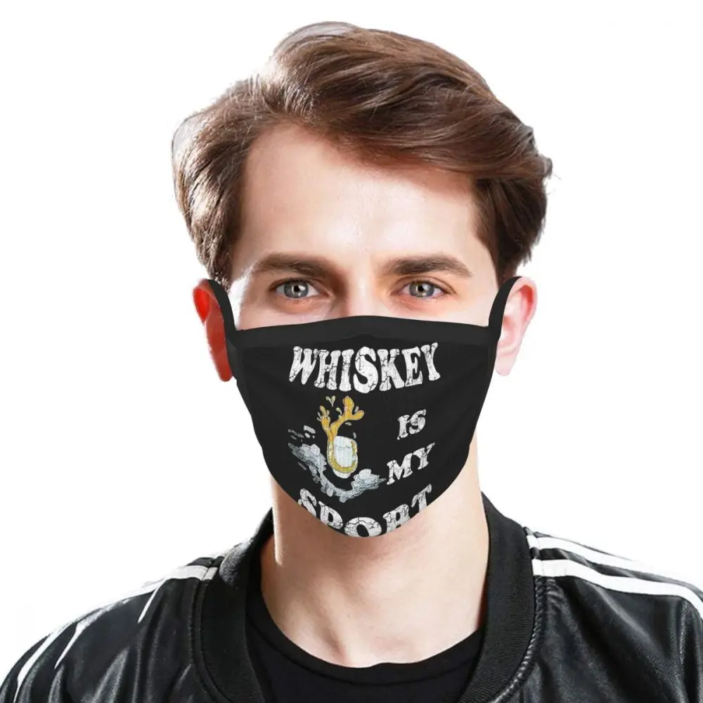 Whiskey Is My Sport многоразовая маска для лица виски алкогольный напиток Пылезащитная