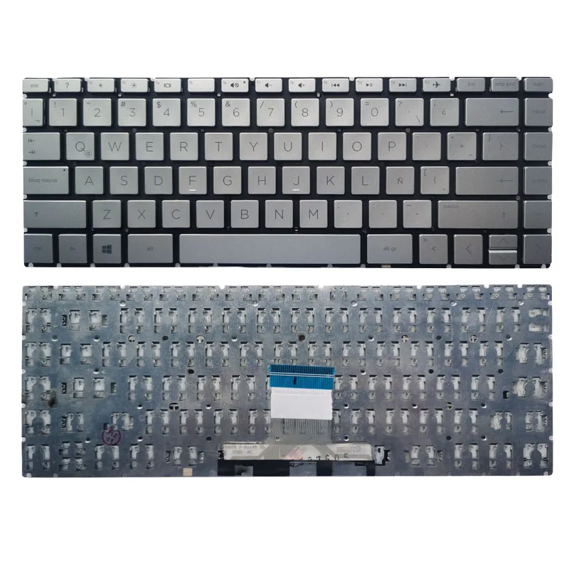 

New Laptop Latin Keyboard For HP Pavilion TPN-Q207 14-CE1002 14-ce0064st 14-ce0068st 14-ce0008ca LA Layout No Frame Silver