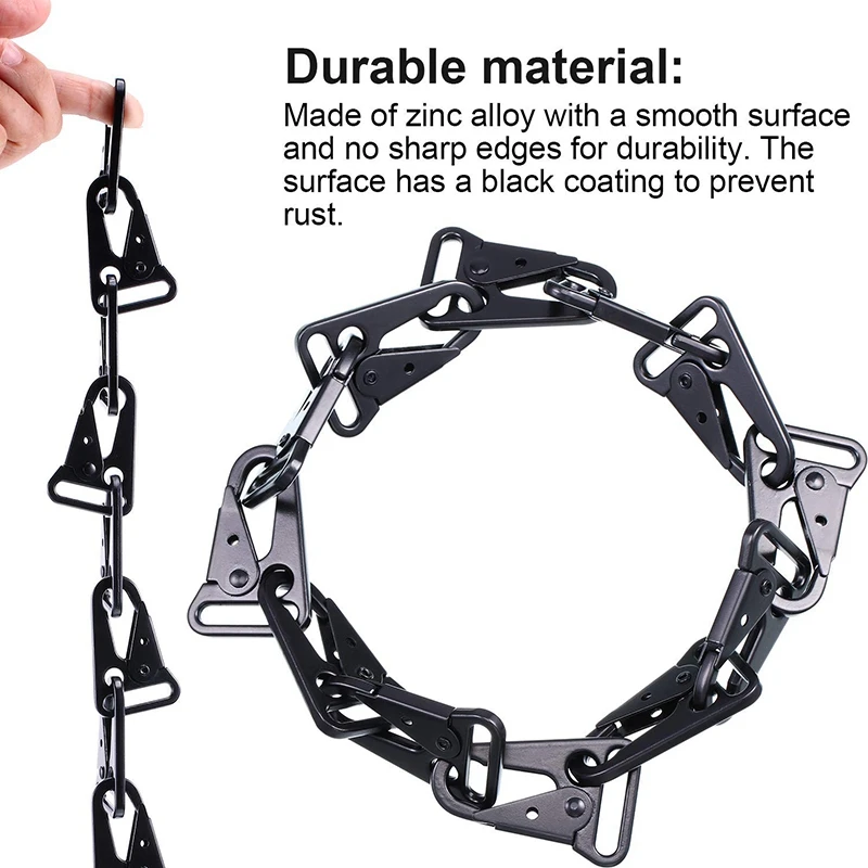 12 шт. увеличенный зажим для рта слинг застежка крючок ключей защелкивающиеся